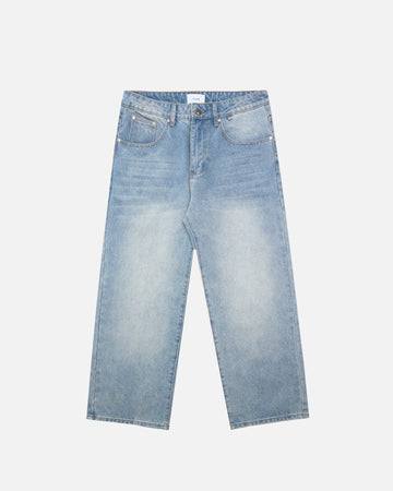 Baggy Denim Pants - Light Blue