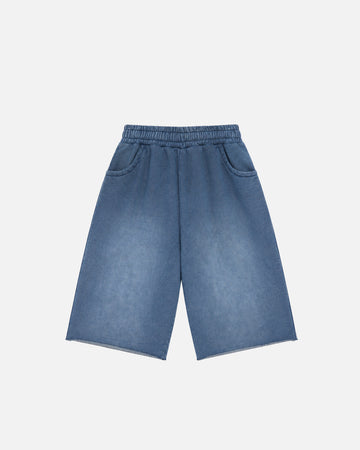 Capri Sweatshorts - Sunfaded Blue