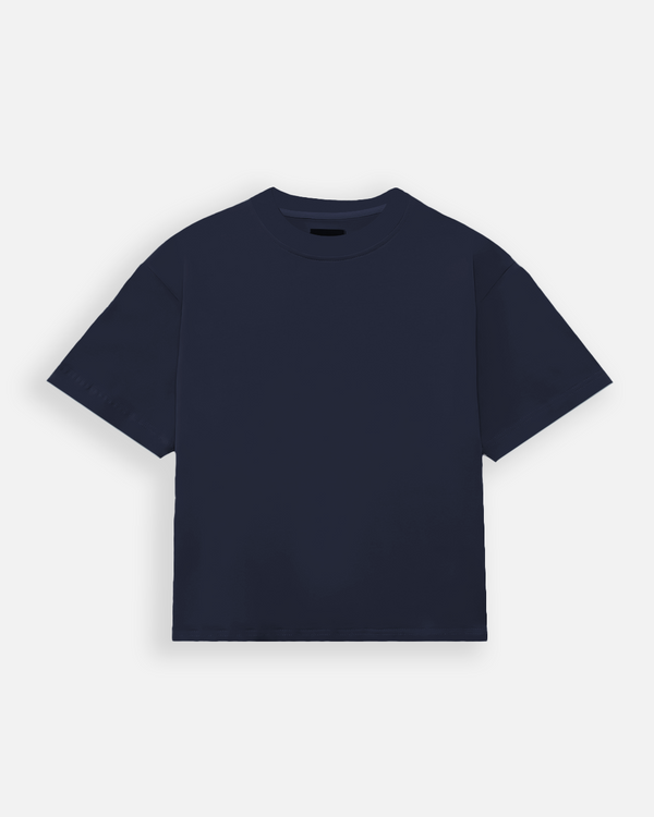 Cropped T-Shirt - Navy