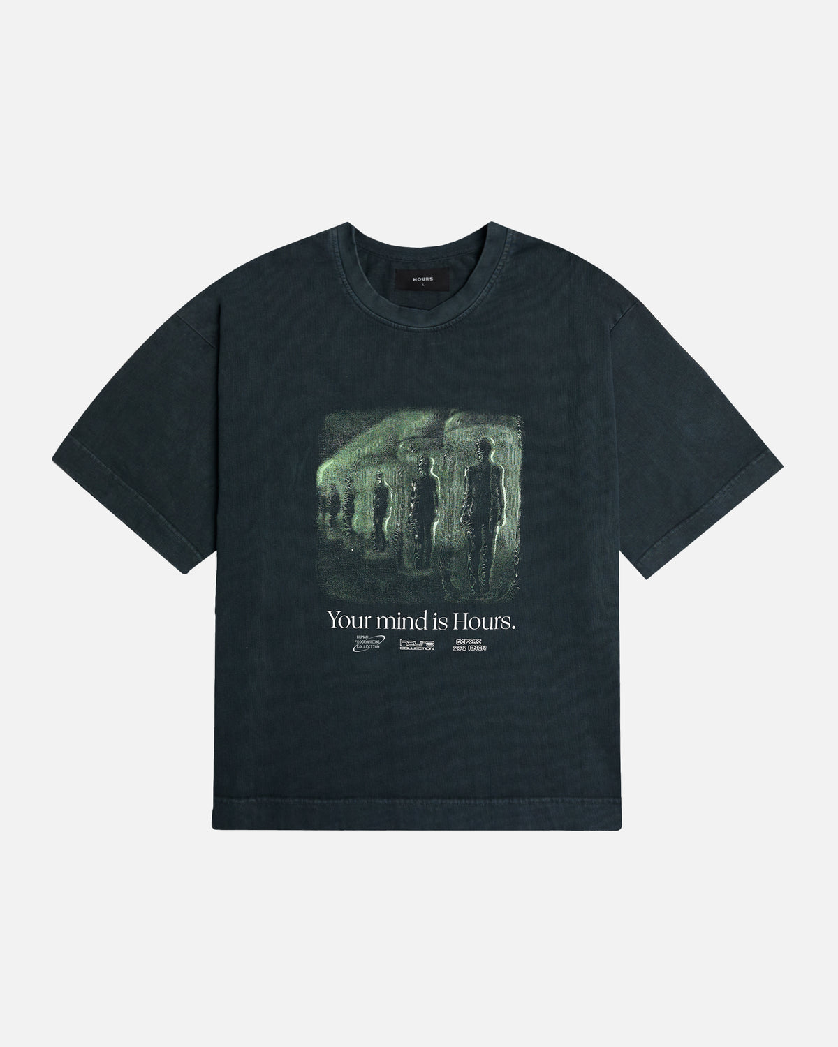 Mind is Hours Cropped T-Shirt - Vintage Black
