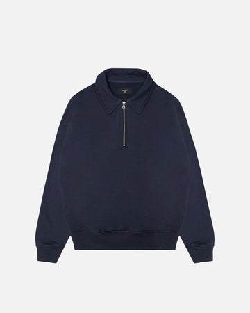 Drop Shoulder 1/4 Zip - Navy