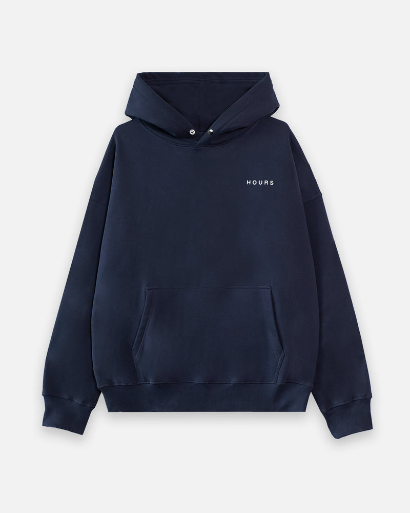 Signature Snap Hoodie - Navy