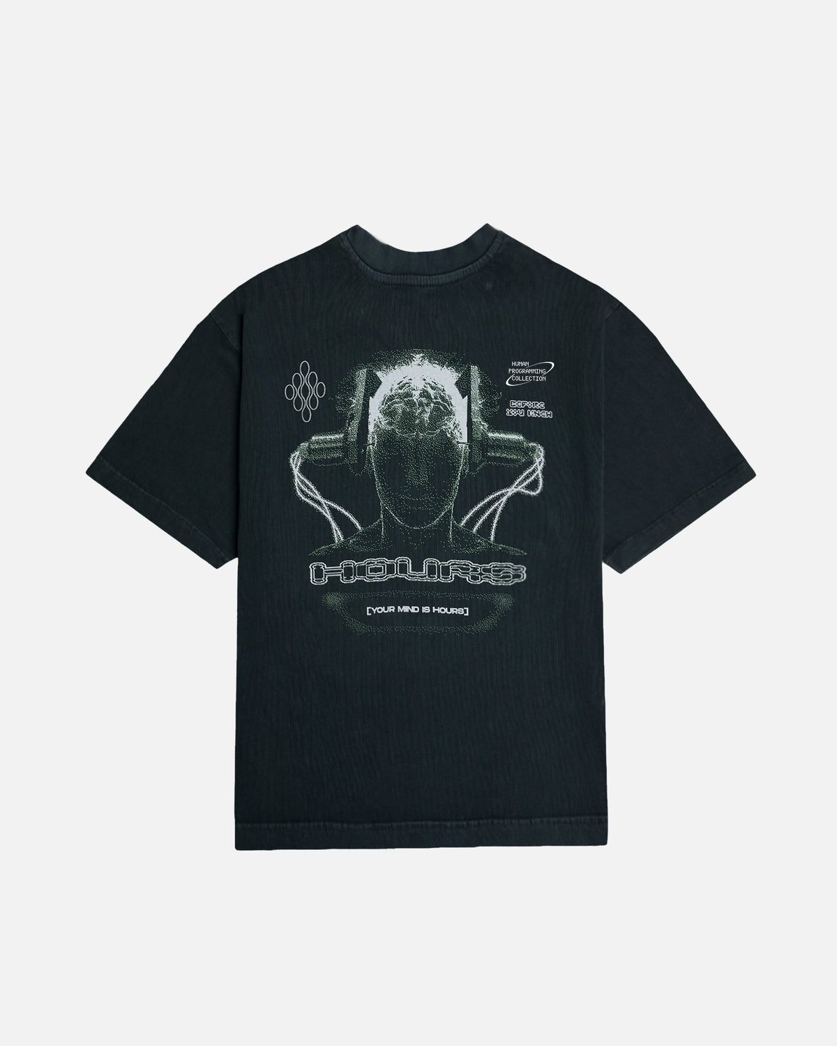Neural Link Cropped T-Shirt - Vintage Black