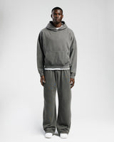 Drop Shoulder Hoodie - Vintage Grey
