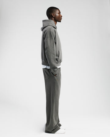 Drop Shoulder Hoodie - Vintage Grey