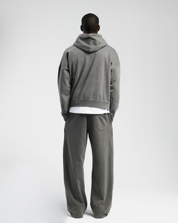 Drop Shoulder Hoodie - Vintage Grey