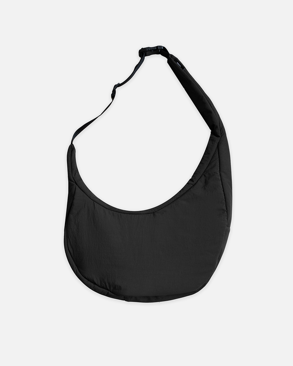 Nylon Messenger Bag - Black