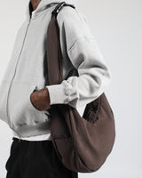 Nylon Messenger Bag - Brown