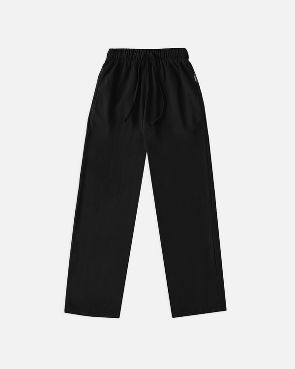 Open Bottom Sweatpant - Black