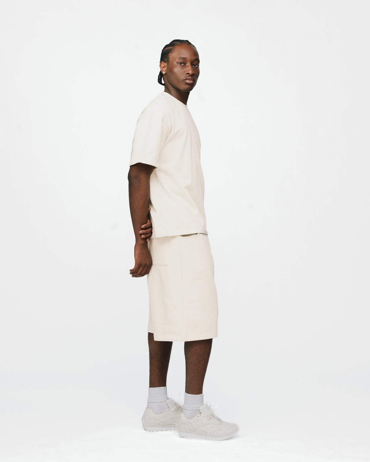 Drop Shoulder T-Shirt - Oyster