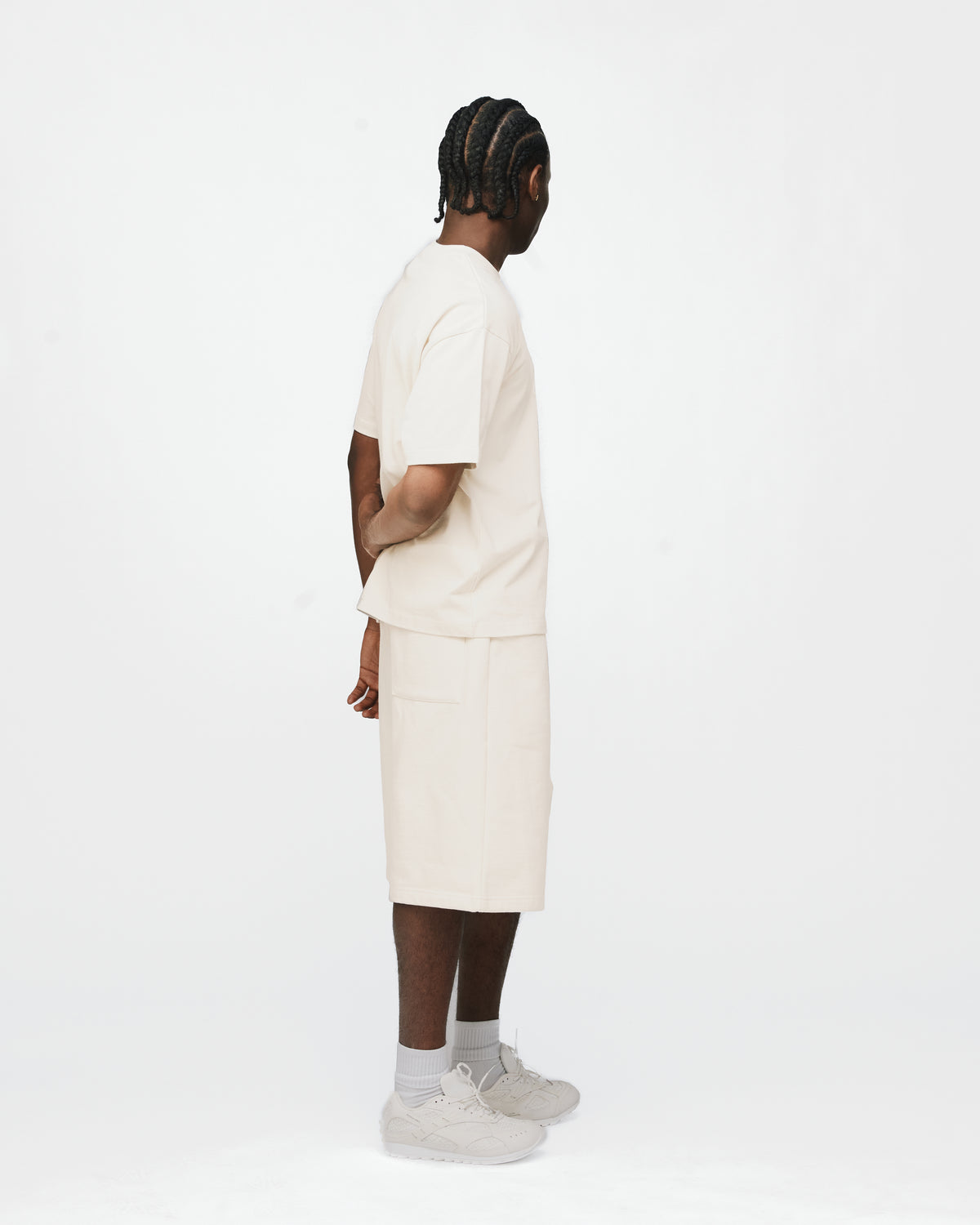 Drop Shoulder T-Shirt - Oyster