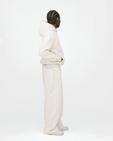 Drop Shoulder Hoodie - Oyster
