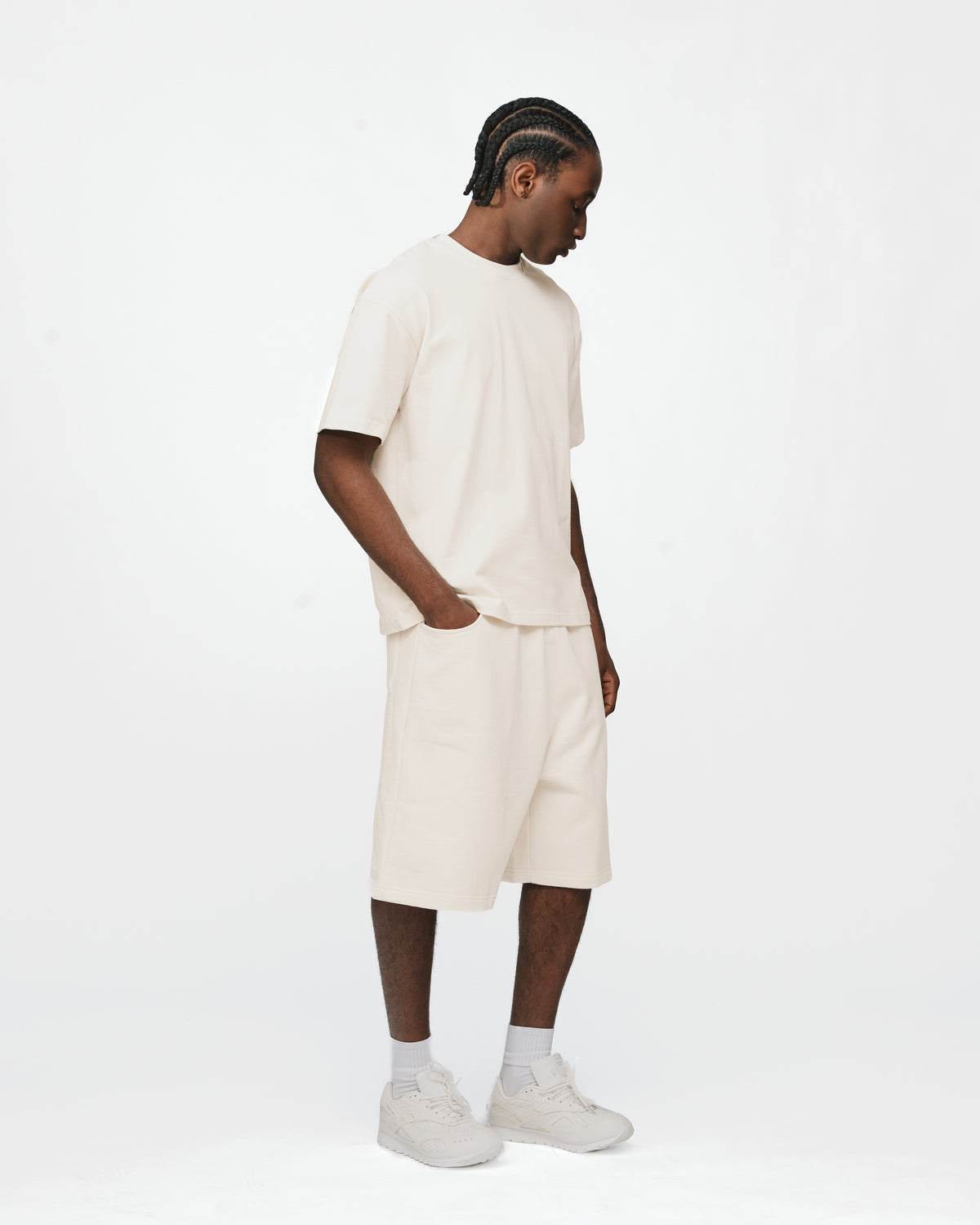 Baggy Sweatshorts - Oyster