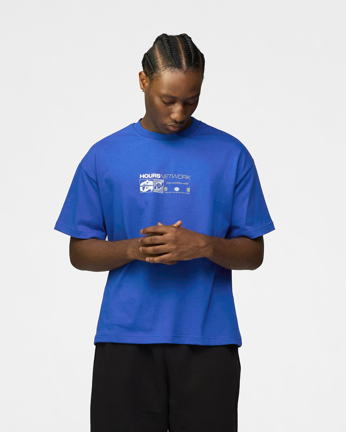 Hours Network T-Shirt - Royal Blue