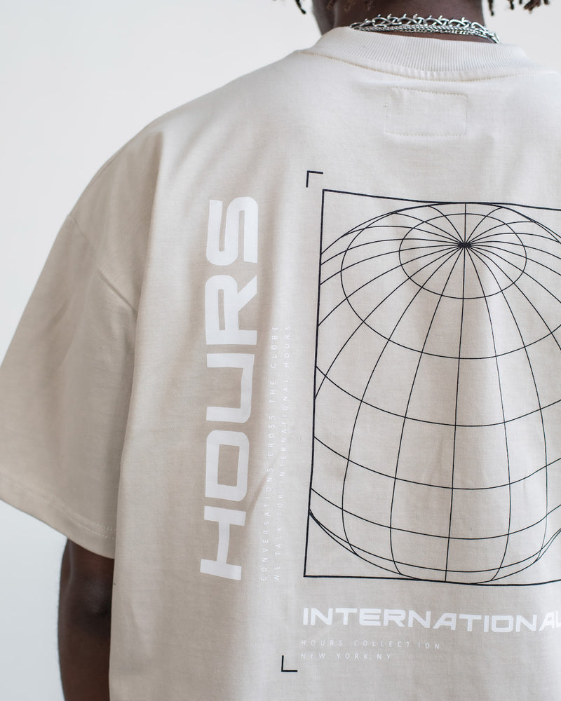 Hours International T-Shirt - Oatmeal