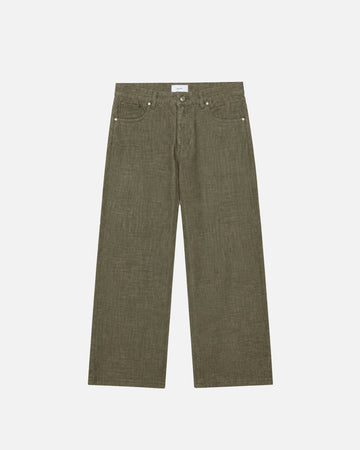 Baggy Raw Denim - Olive