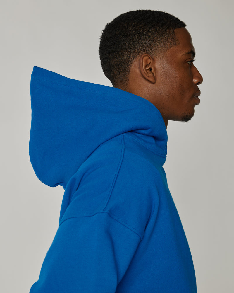 Drop Shoulder Hoodie - Royal Blue