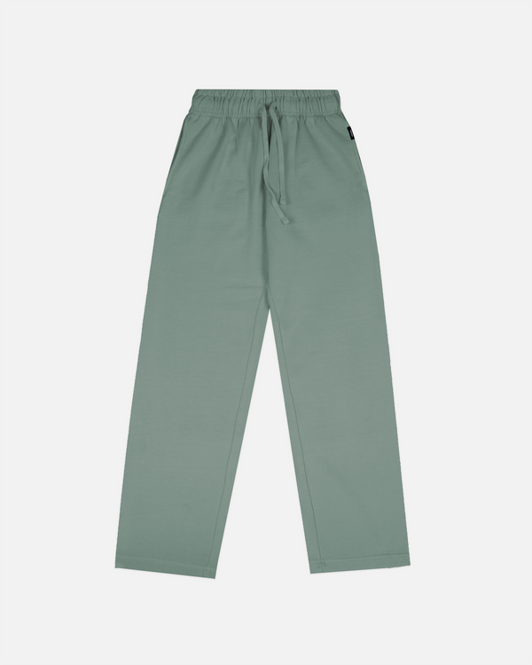 Open Bottom Sweatpants - Vintage Sage