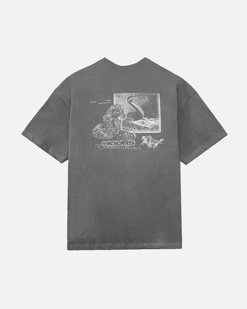 Outlaw Cropped T-Shirt - Vintage Grey