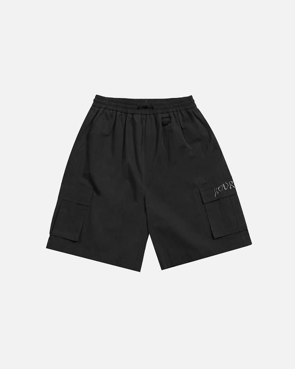 Baggy Nylon Shorts - Black – Hours Baggy Nylon Shorts - Black – Hours