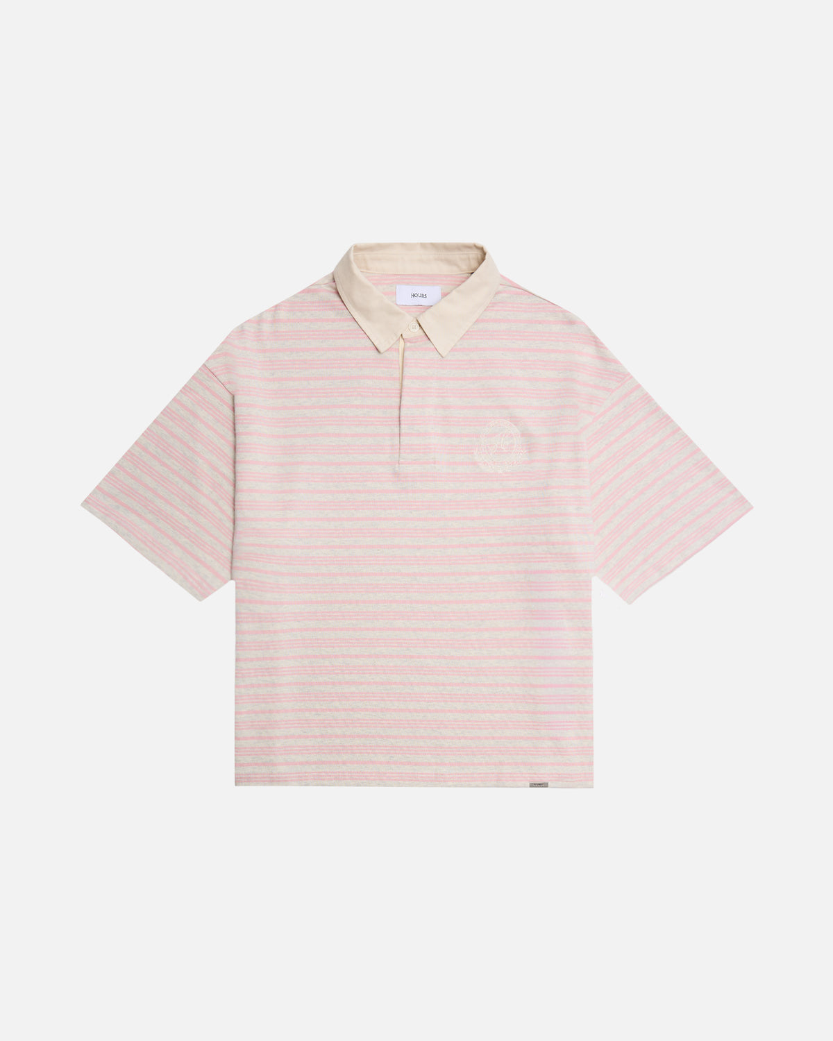 Striped Polo Shirt - Pink
