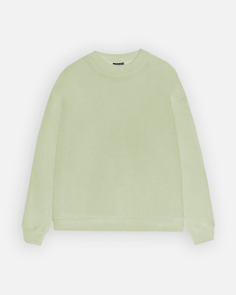 Drop Shoulder Crewneck - Lime