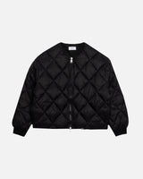 Quilted Puffer Jacket - Black