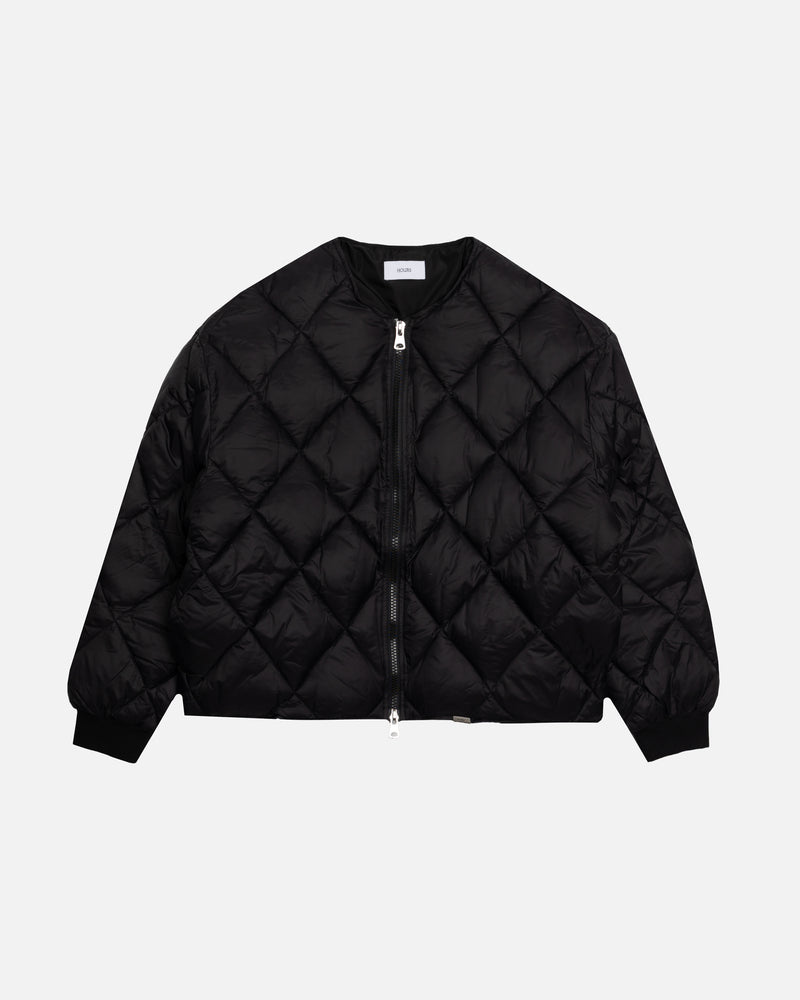 Quilted Puffer Jacket - Black