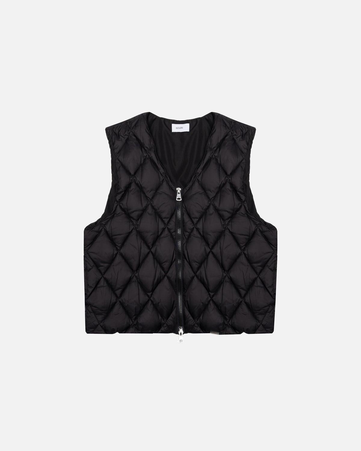 Quilted Puffer Vest - Black
