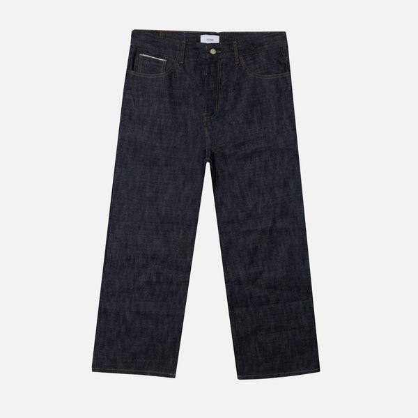 Baggy Raw Denim Indigo – Hours - Main Image