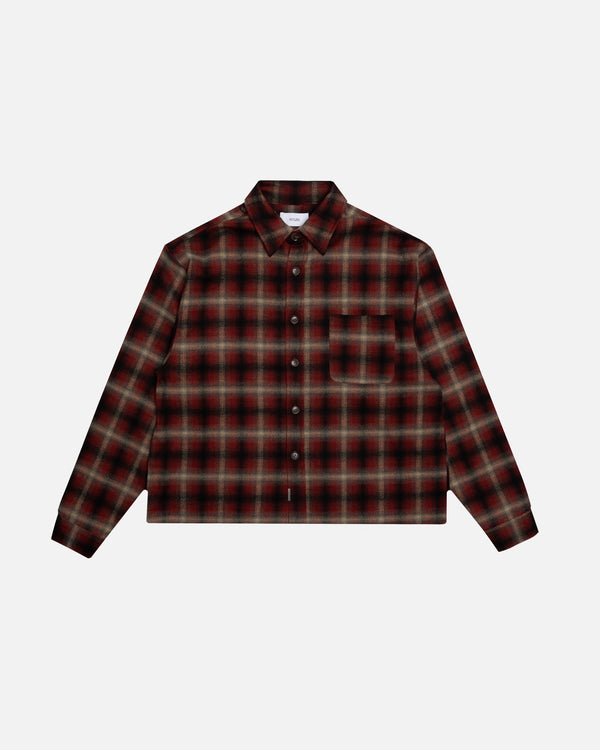 Cropped Flannel - Red