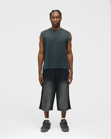 Cropped Tank Top - Washed Black