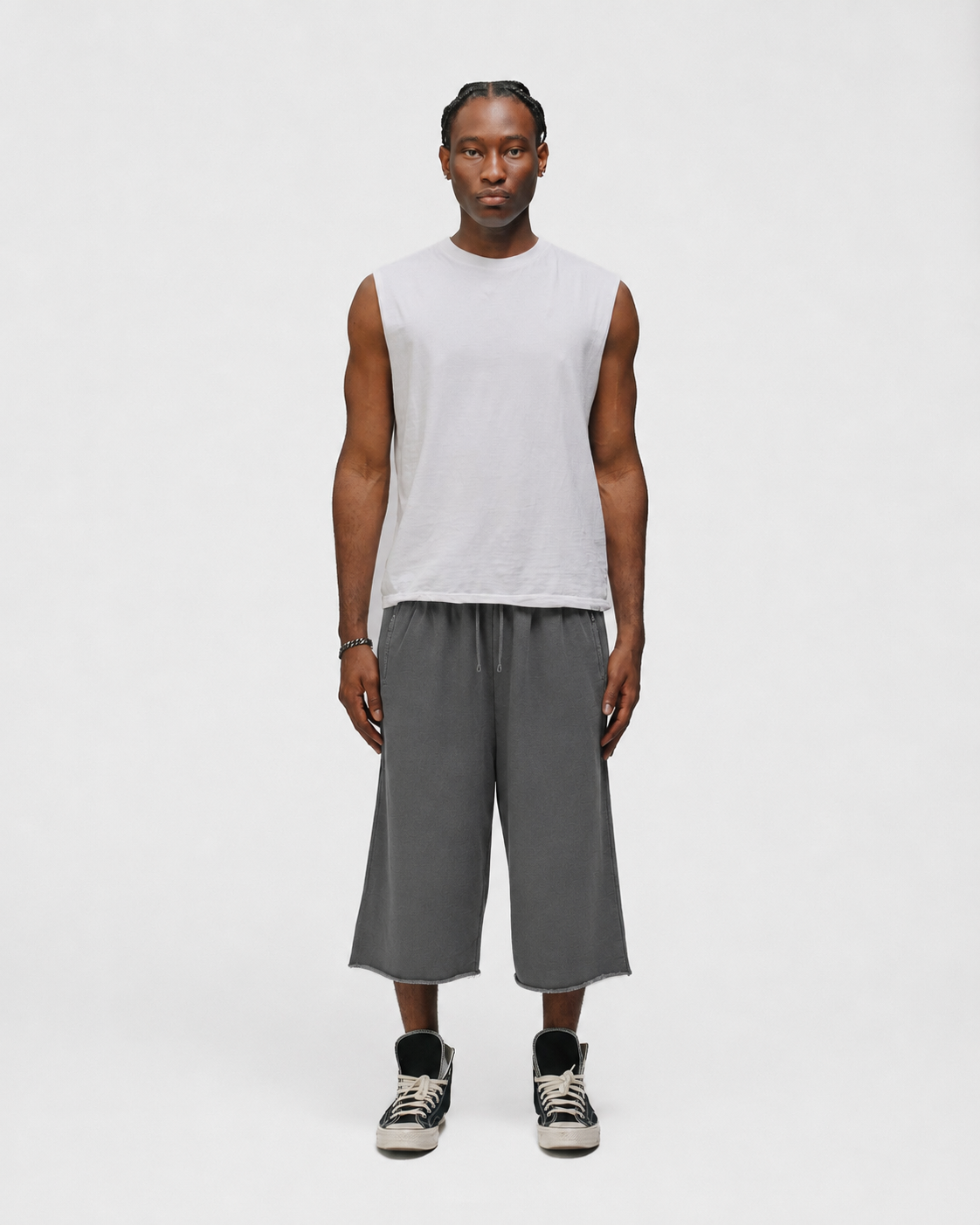 Capri Sweatshorts - Vintage Grey