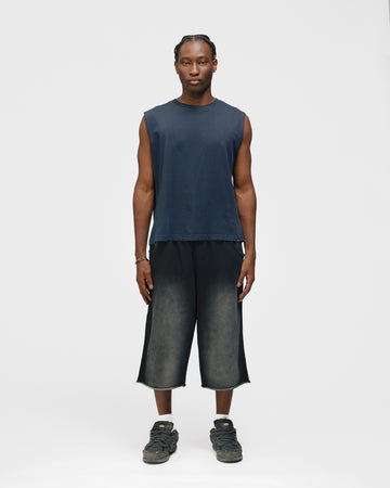 Cropped Tank Top - Washed Navy