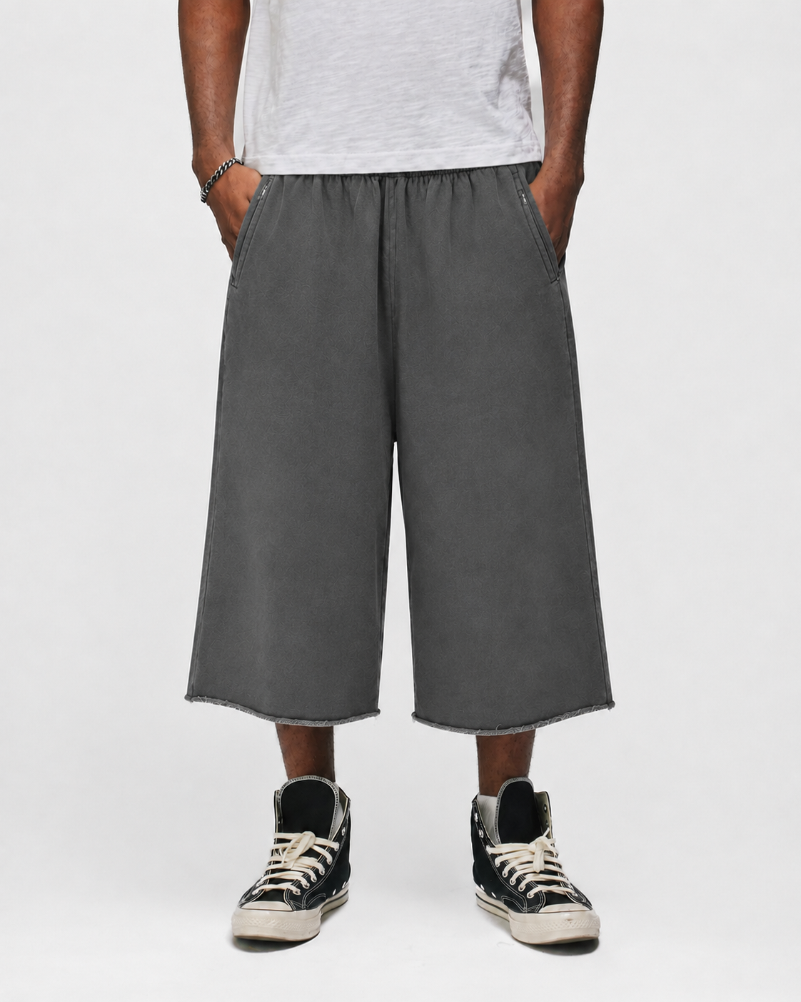 Capri Sweatshorts - Vintage Grey