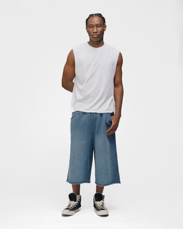 Capri Sweatshorts - Sunfaded Blue