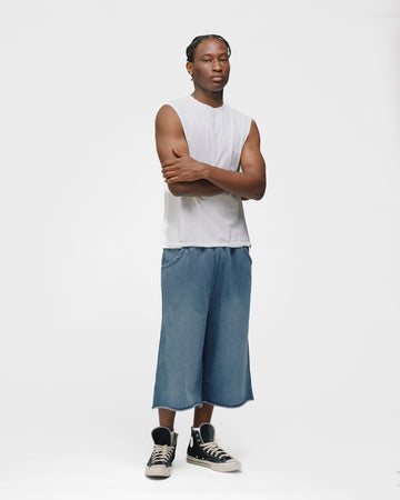 Cropped Tank Top - Washed White