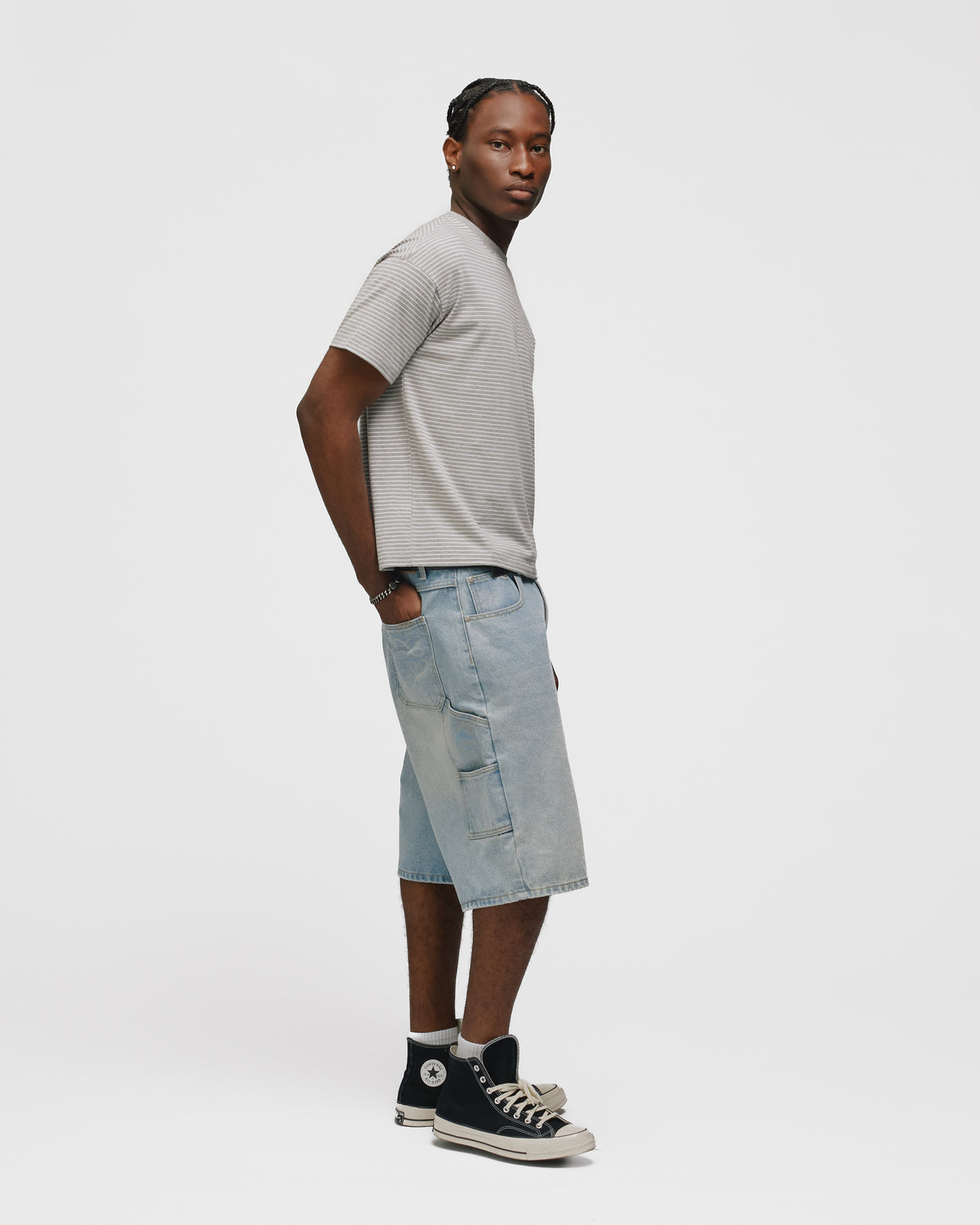 Striped T-Shirt - Grey