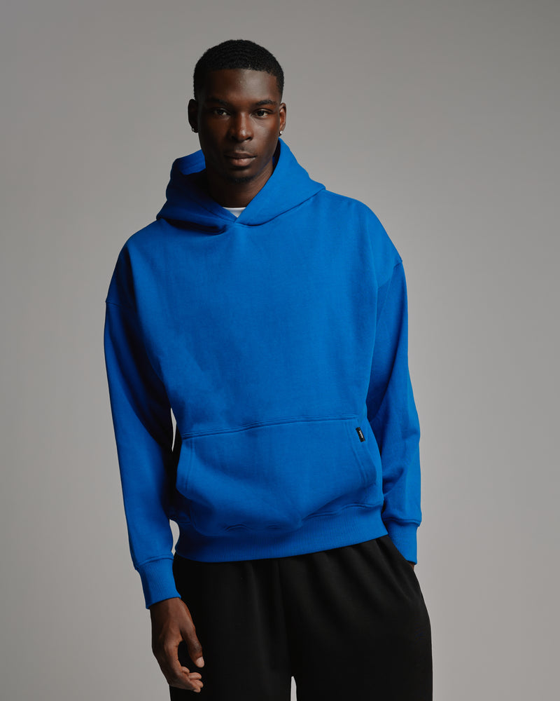 Drop Shoulder Hoodie Royal Blue – Hours