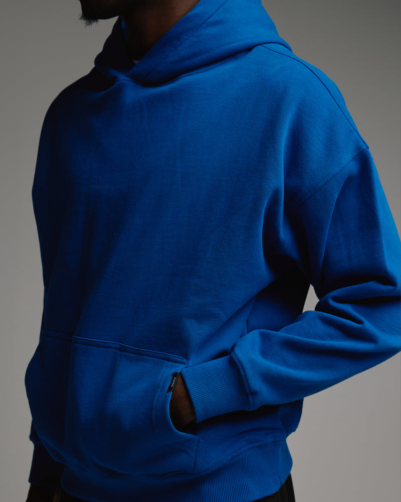Drop Shoulder Hoodie - Royal Blue