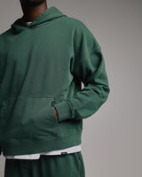 Cropped Hoodie - Vintage Green