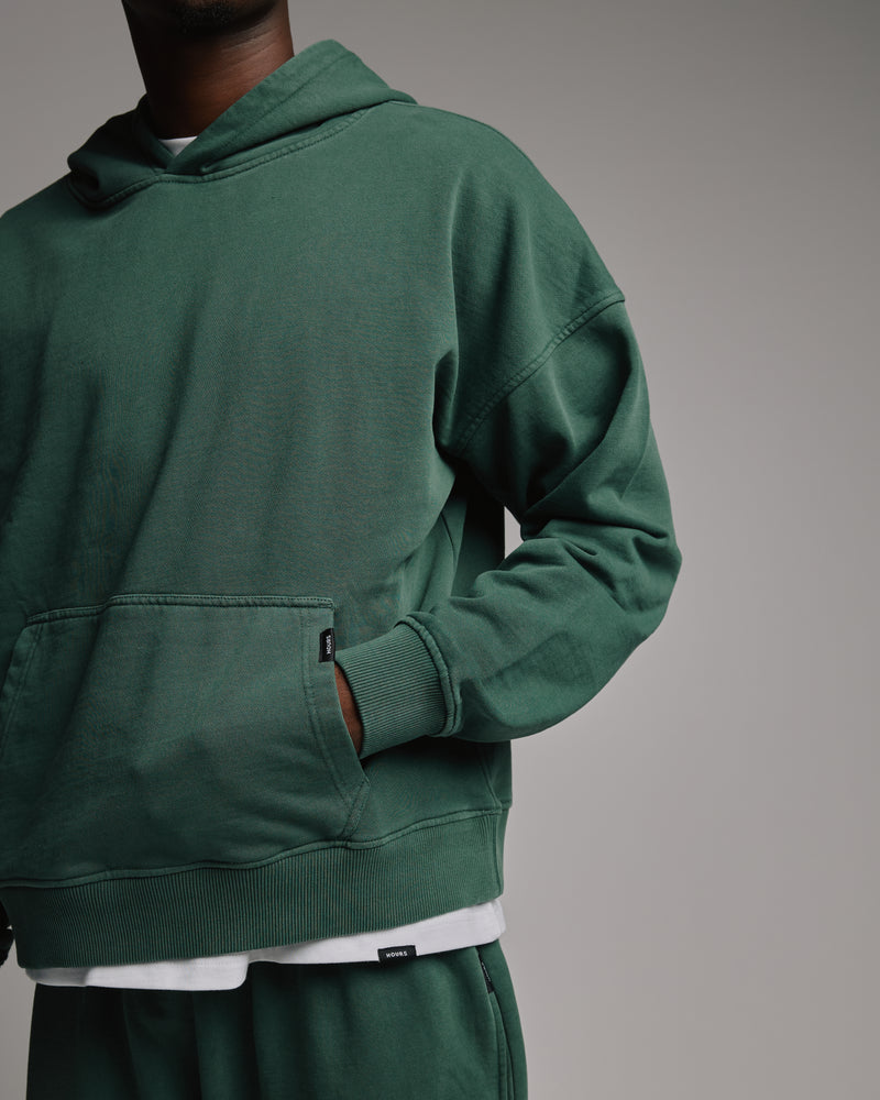 Cropped Hoodie - Vintage Green