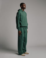 Drop Shoulder Hoodie - Vintage Green