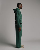 Drop Shoulder Hoodie - Vintage Green