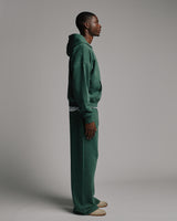 Thermal Lined Zip Hoodie - Vintage Green