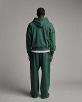 Thermal Lined Zip Hoodie - Vintage Green