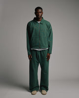Collared Full Zip - Vintage Green