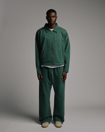 Collared Full Zip - Vintage Green