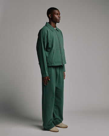 Collared Full Zip - Vintage Green