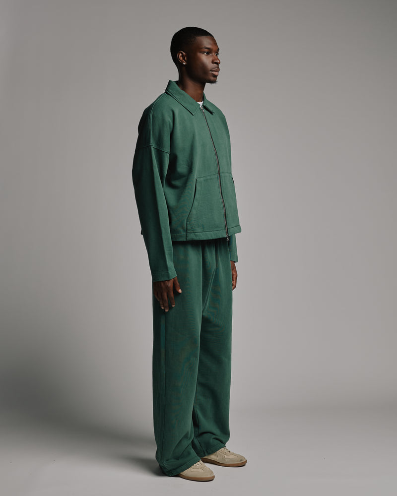 Collared Full Zip - Vintage Green